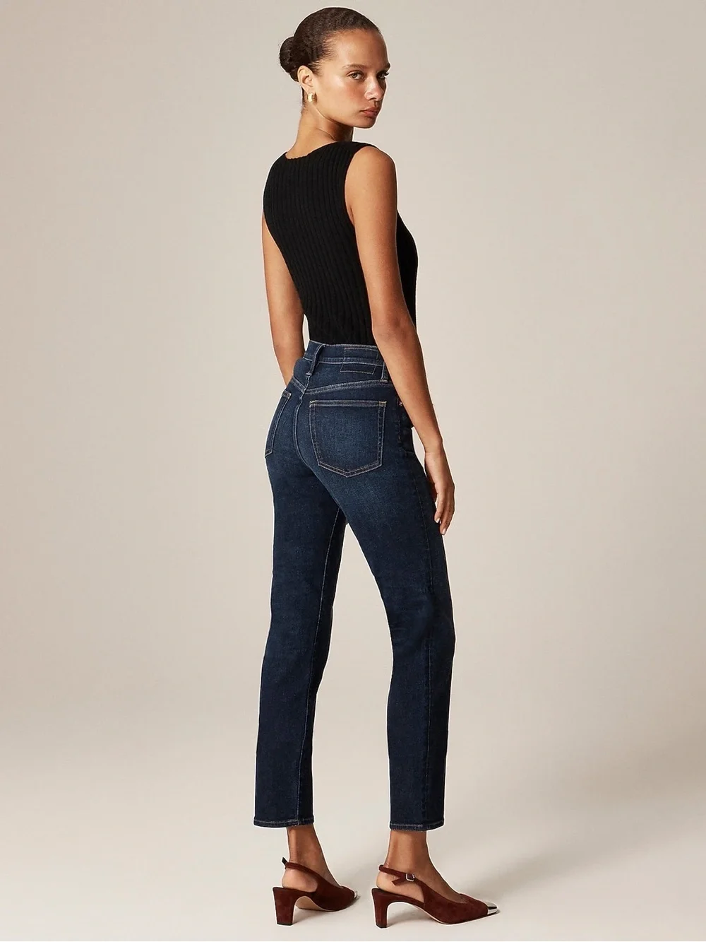 J. Crew Slim Mid Rise in Penny Basil Wash, 27